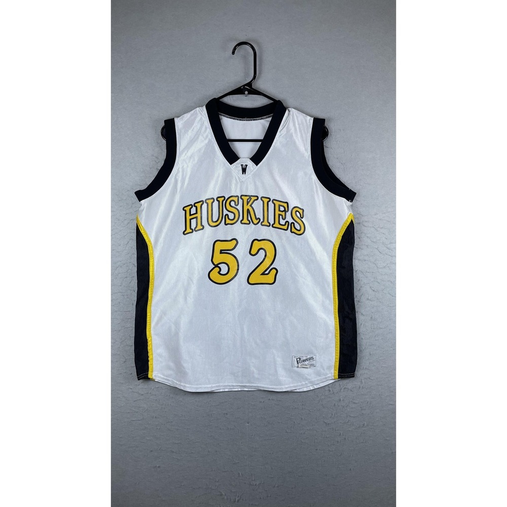 Chino Hills Huskies Jersey Mens 44 White Basketball‎ Powers #52 High School